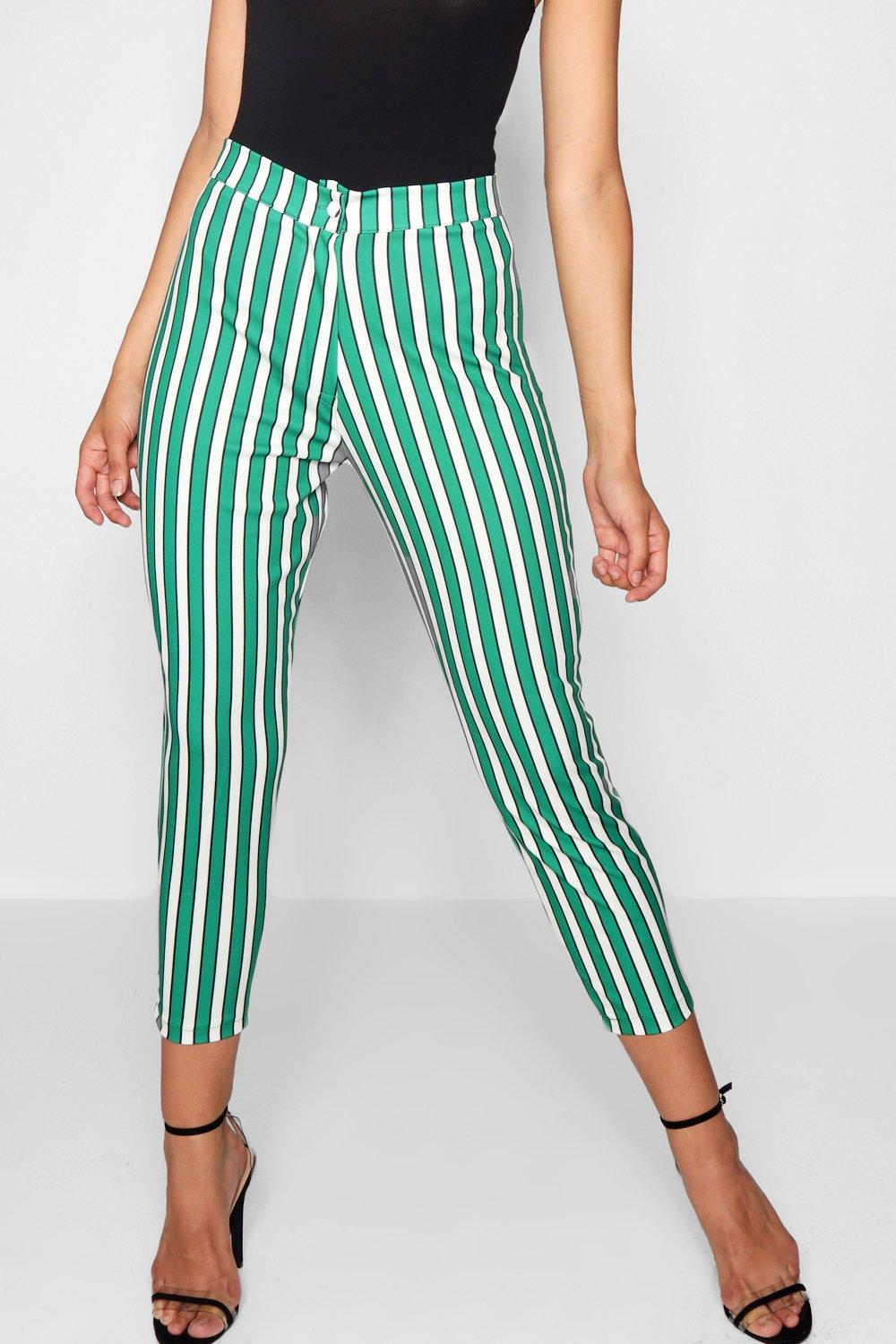 Monki striped trousers hot sale